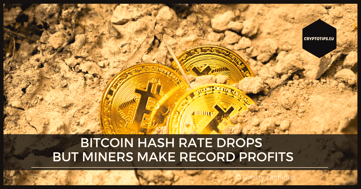 Bitcoin Hash Rate Drops But Miners Make Record Profits