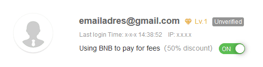 Binance activate fee discount
