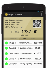 Dogecoin Android wallet