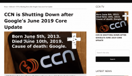 CCN website sluit haar deuren