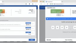 VeChain Thor Ledger Wallet interface