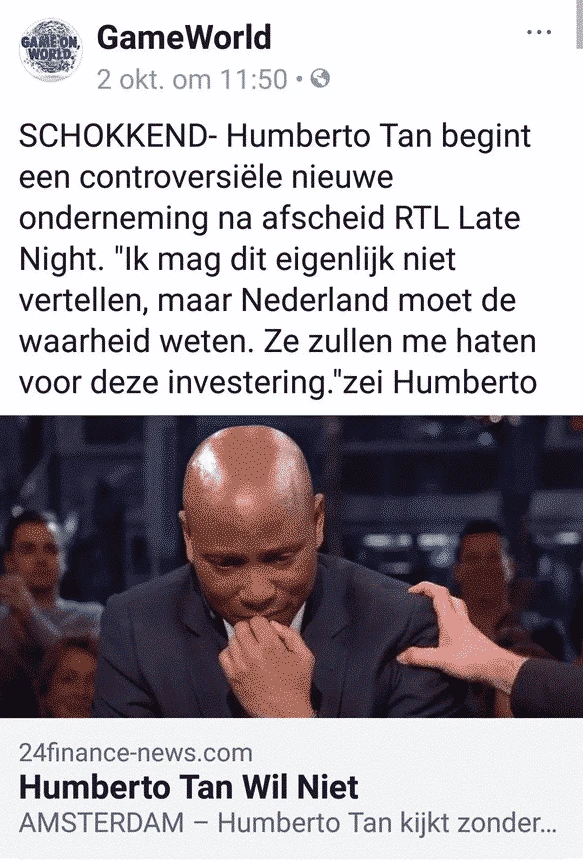 Voorbeeld Bitcoin Revolution advertentie