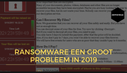 Ransomware een groot probleem in 2019