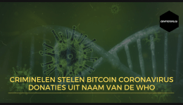 Criminelen stelen Bitcoin coronavirus donaties uit naam van de WHO