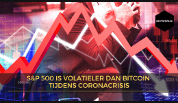 S&P 500 is volatieler dan Bitcoin tijdens Coronacrisis