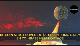 Bitcoin stijgt boven de $ 9.000 in FOMO rally en Coinbase heeft outage