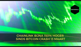 Chainlink bijna 150% hoger sinds Bitcoin crash 13 maart