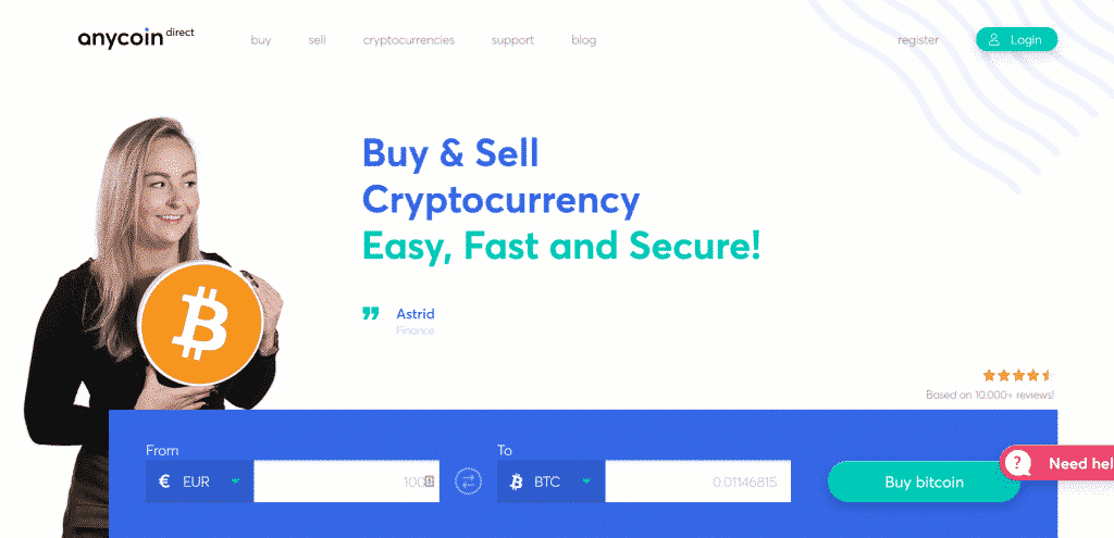 Anycoin Direct Website