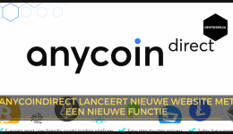 AnycoinDirect lanceert nieuwe website met een nieuwe functie