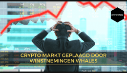 Crypto markt geplaagd door winstnemingen whales