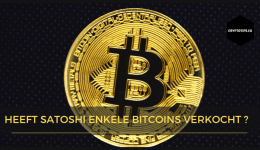 Heeft Satoshi enkele Bitcoins verkocht ?
