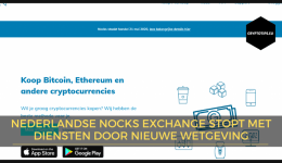 Nederlandse Nocks exchange stopt met diensten door nieuwe wetgeving
