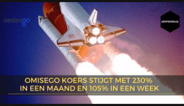 OmiseGO koers stijgt met 230% in een maand en 105% in een week