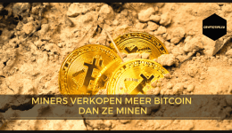 Miners verkopen meer Bitcoin dan ze minen