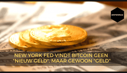 New York Fed vindt Bitcoin geen "nieuw geld", maar gewoon "geld"