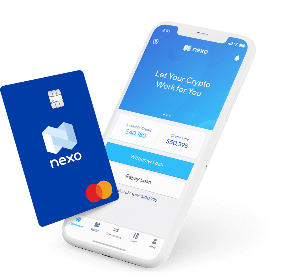 Nexo app en betaalkaart