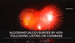 Algorand (ALGO) surges by 40% following listing on Coinbase