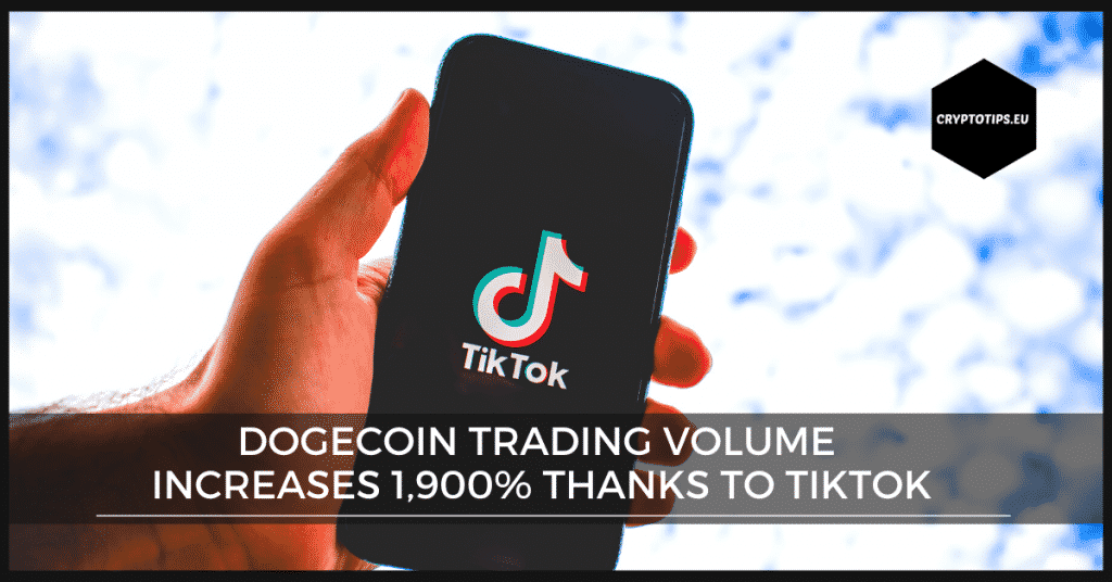 Dogecoin trading volume increases 1,900% thanks to TikTok
