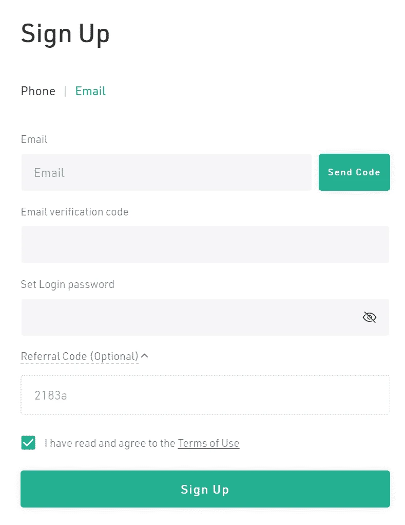 Cómo aplicar el código de referido KuCoin