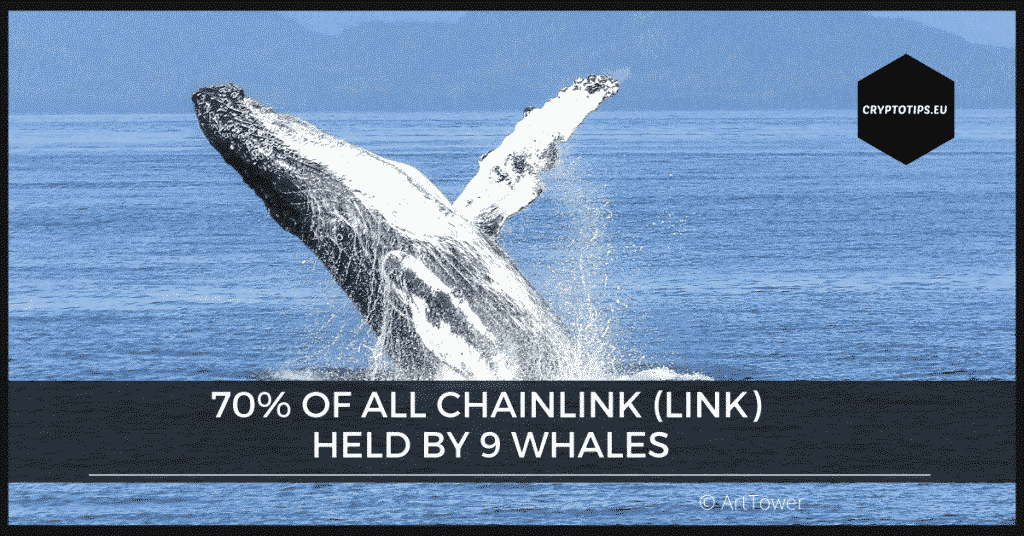 70% of all Chainlink (LINK) held by 9 Whales