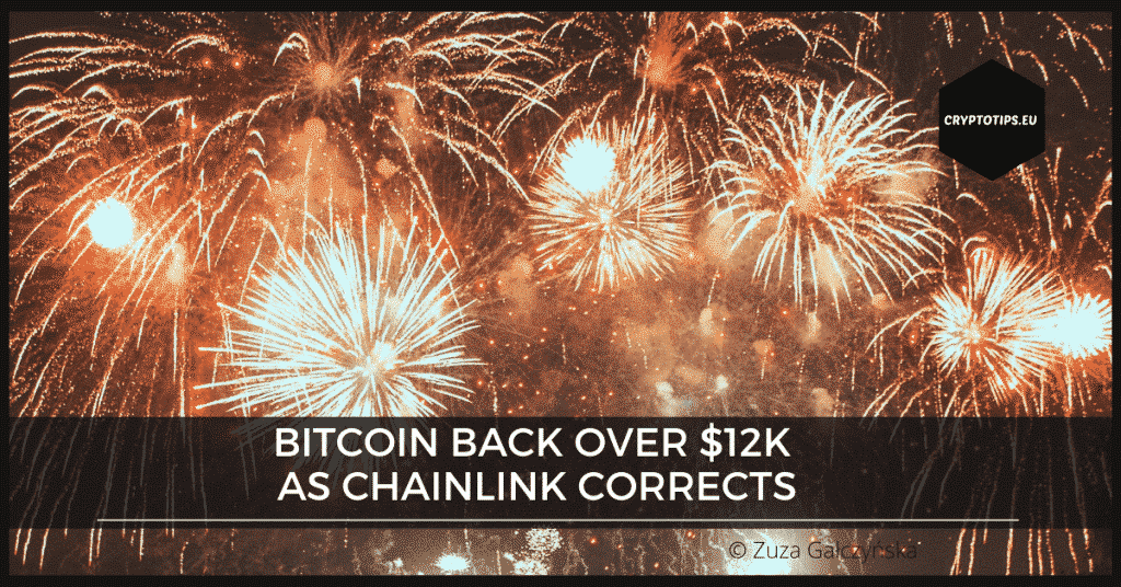 Bitcoin back over $12k as Chainlink corrects