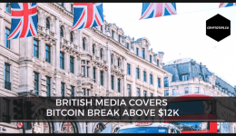 British Media Covers Bitcoin Break Above $12k