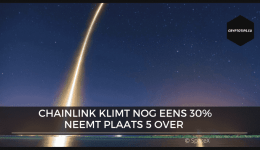 Chainlink klimt nog eens 30% - Neemt plaats 5 over van Bitcoin Cash