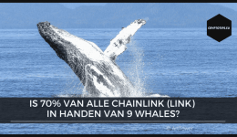 Is 70% van alle Chainlink (LINK) in handen van 9 whales?