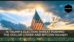 Is Trump’s election threat pushing the dollar lower and Bitcoin higher?
