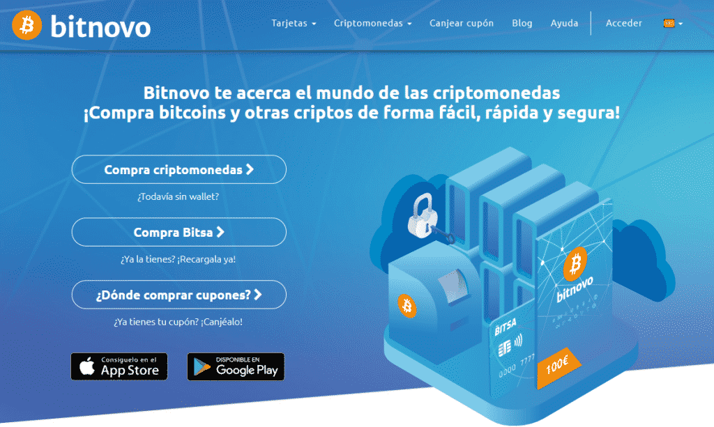 Sitio web de Bitnovo