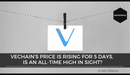 VeChain's price is rising for 5 days, is an all-time high in sight?