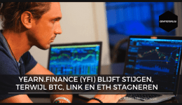 Yearn.finance (YFI) blijft stijgen, terwijl Bitcoin, LINK en ETH stagneren