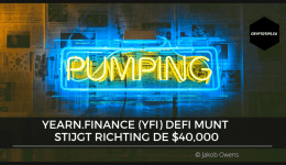 Yearn.finance (YFI) DeFi munt stijgt richting de $40,000