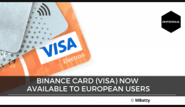 Binance Card (VISA) now available to European users