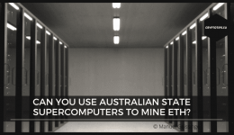 Can you use Australian state supercomputers to mine Ethereum?
