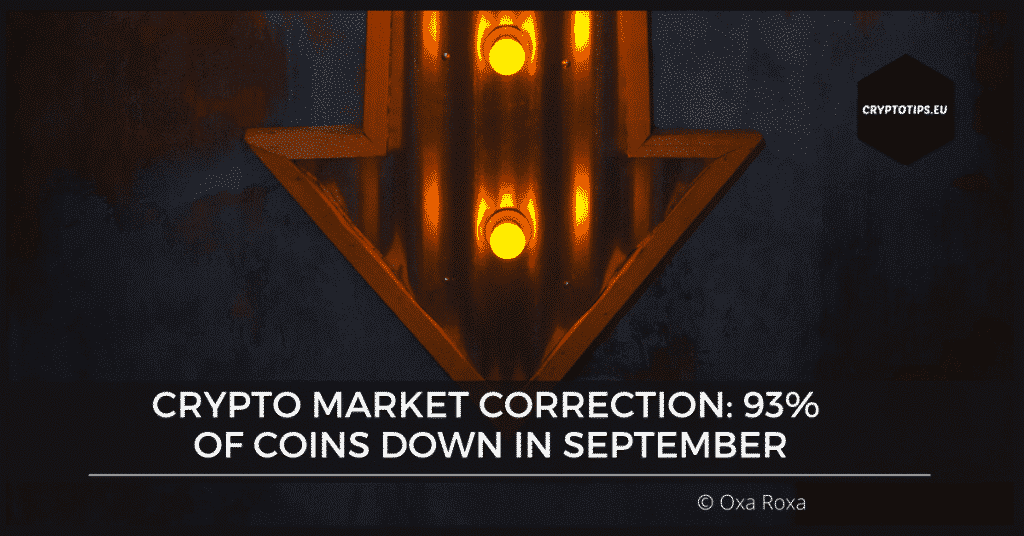 Crypto Market Correction: 93% of coins down in September