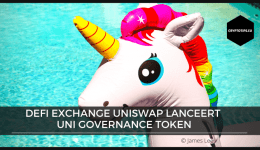 DeFi exchange Uniswap lanceert UNI Governance token