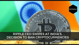 Ripple CEO swipes at India's decision to ban cryptocurrencies