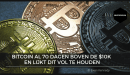 Bitcoin (BTC) al 70 dagen boven de $10K en lijkt dit vol te houden