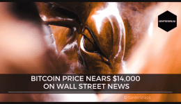 Bitcoin price nears $14,000 on Wall Street news