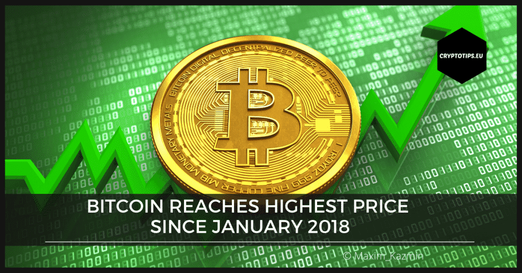 Bitcoin reaches highest price since January 2018