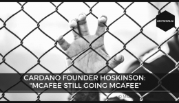 Cardano Founder Hoskinson: "McAfee Still Going McAfee"