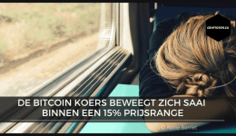 De Bitcoin koers beweegt zich saai binnen een 15% prijsrange