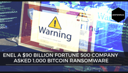 Enel a $90 billion Fortune 500 company asked 1,000 Bitcoin ransomware