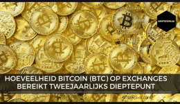 Hoeveelheid Bitcoin (BTC) op exchanges bereikt tweejaarlijks dieptepunt