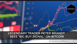 Legendary Trader Peter Brandt Sees "Big Buy Signal" On Bitcoin