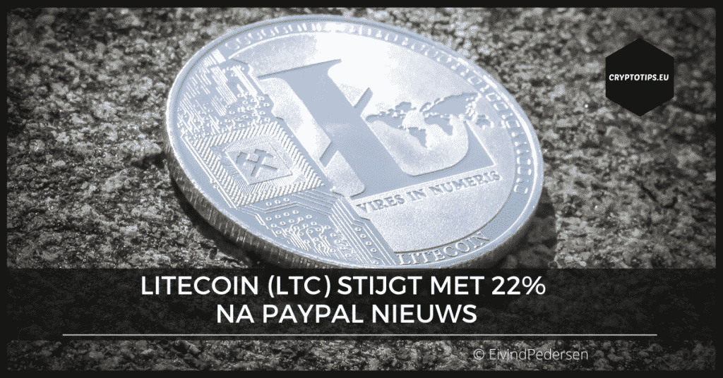 Litecoin (LTC) stijgt met 22% na PayPal nieuws