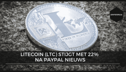 Litecoin (LTC) stijgt met 22% na PayPal nieuws
