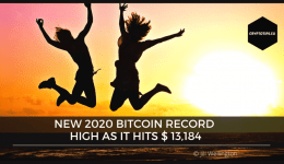 New 2020 Bitcoin Record High As It Hits $ 13,184