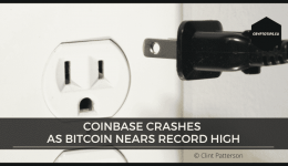 Coinbase Crashes As Bitcoin Nears Record High